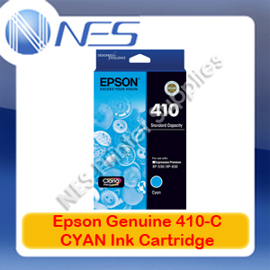 Epson Genuine 410-C CYAN Ink Cartridge for Expression Premium XP-530/XP-630 [P/N:T338292]